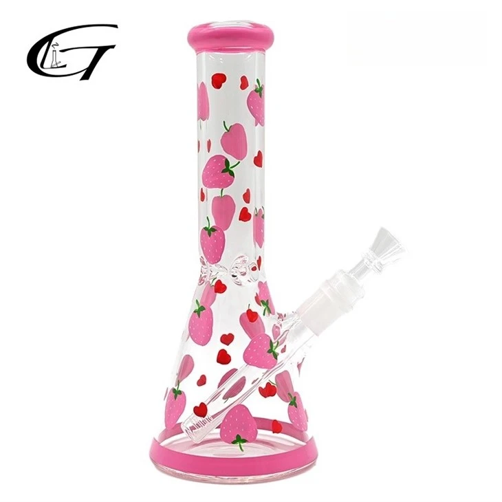 10 Inch Pink Beaker Bong